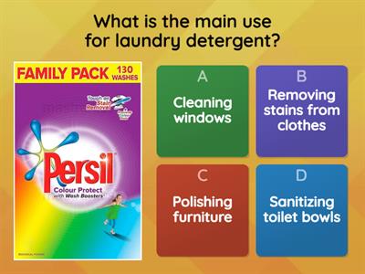 Cleaning products quiz