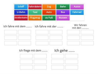 Verkehrsmittel - Teaching Resources