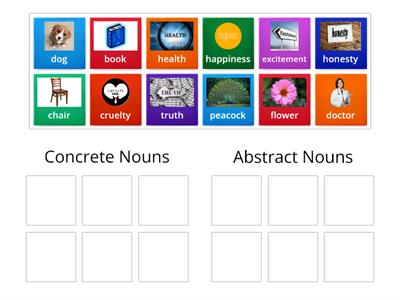 Concrete and Abstract Nouns