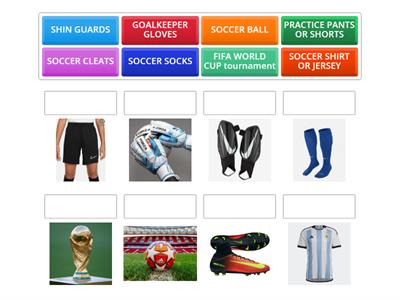 SOCCER PLAYERS EQUIPMENT
