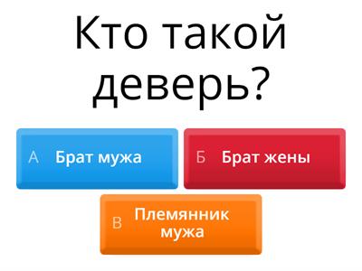 Семейная Викторина