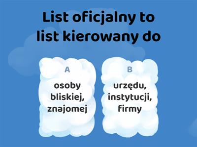 List oficjalny