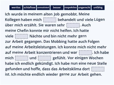 Mobbing: Tinas Geschichte