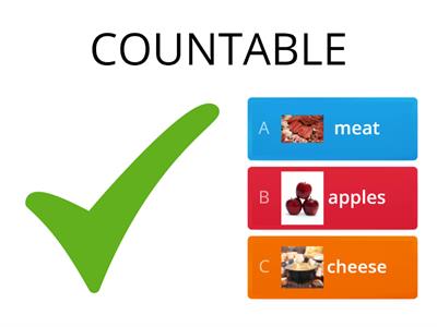 COUNTABLE & UNCOUNTABLE