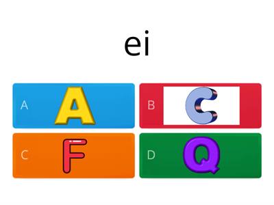 Alphabet for spelling
