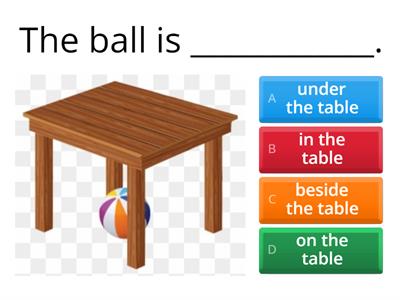 Prepositions-complete the sentence