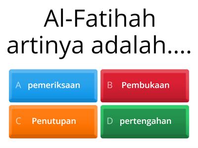 Al-Fatihah