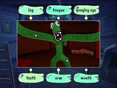 find green's body parts-noahs games