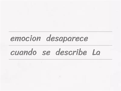 Espectador y actor de la emoción