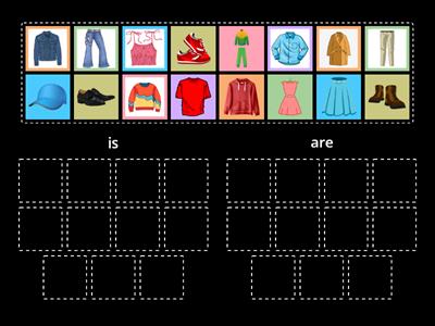 GroupSorting Is/are clothes U2GG1