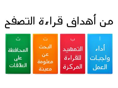 الكفاية القرائية مريم قليل / ثاني طبيعي أ/نورة الزهراني 