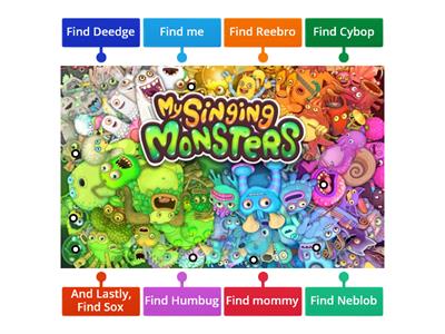 of Find My Singing Monsters