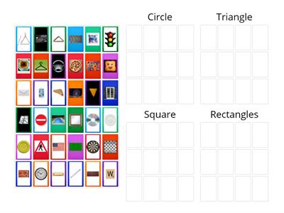 Shapes Sorting -Class 1