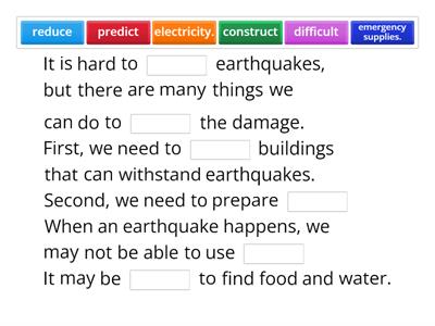 Earthquakes 5: Brr,the Earth is Shaking.