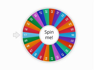 17- 50 Spinner - How many tens and how many ones?