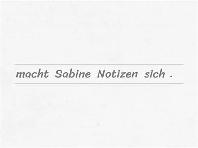 Sabine & Michael G-4-2 Sätze