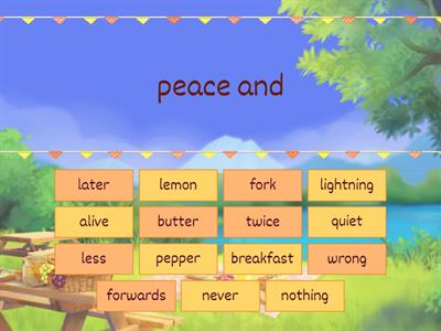 English file upper 10B Word pairs