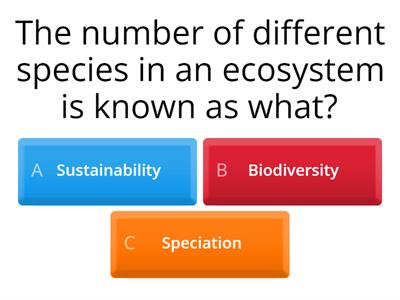 Biodiversity Quiz