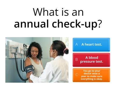 A check-up at the doctor: Quiz