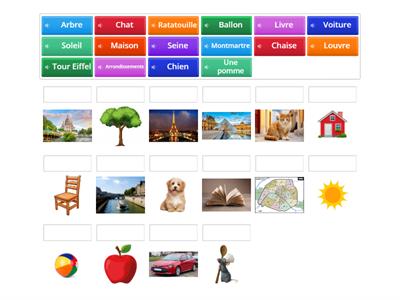 Match French Objects to Images