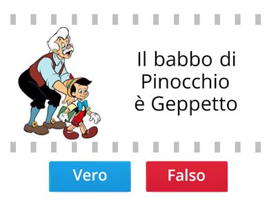 Pinocchio vero o falso? 