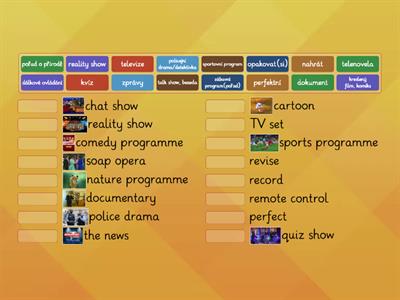 Project 2, Unit 6A TV programmes