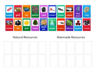 Natural & Manmade Resources