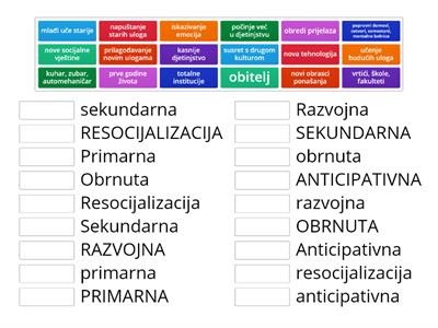 TIPOVI SOCIJALIZACIJE