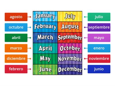Months of the Year Spanish