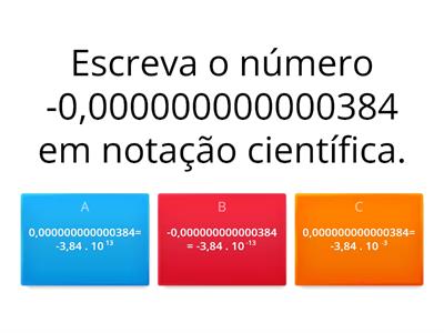 notação cientifica 