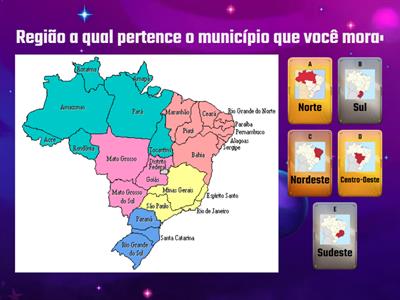 Teste de geografia: Regiões brasileiras