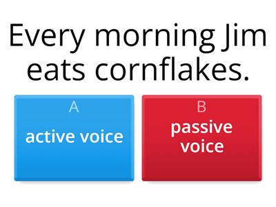 Passive Voice present - Passive or Active