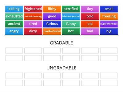 Gradable & Ungradable Adjectives