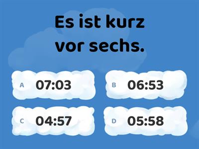 Almanca Saatler Test