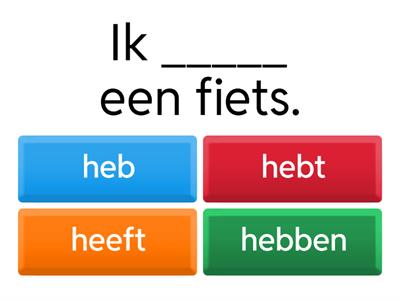 Oefenen met hebben en zijn