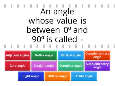Angles and Angle Relationships