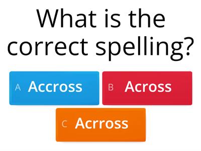 Most Commonly Misspelled Words in English - Quiz 2