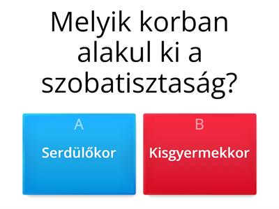 Az emberi élet szakaszai (ismétlés)