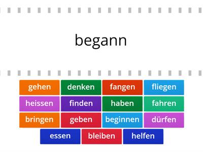 B1 - 1. Teil: Präteritum der Verben (2) 