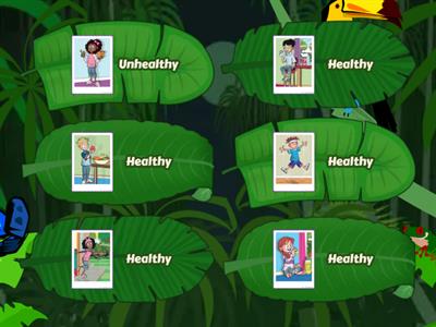 Flash cards: HEALTHY ACTIVITIES Big Bright Ideas Unit 4