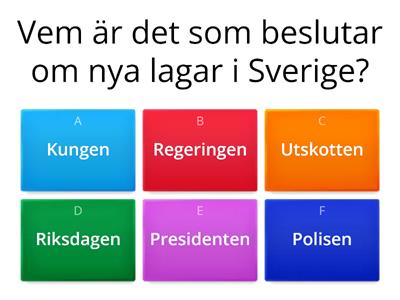 Sveriges regering och riksdag