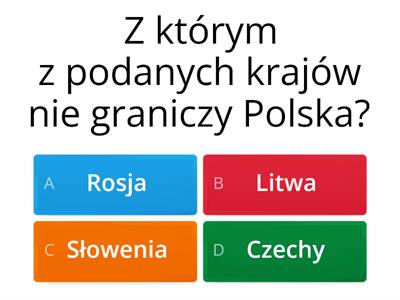 test z geografii - klasa 7, dział 1