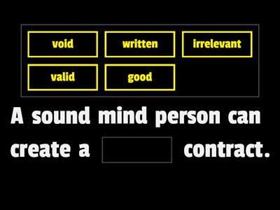 Find the Correct Missing Word -Sound Mind
