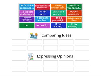 Speaking (Comparing and Expressing Opinions)