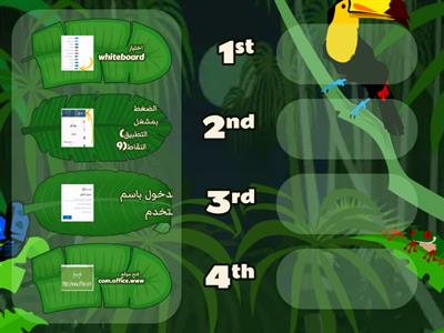  رتب خطوات فتح برنامج السبورة البيضاء