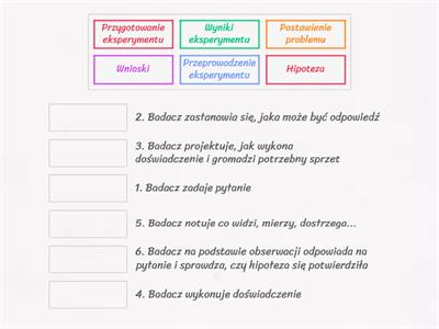 Etapy eksperymentu