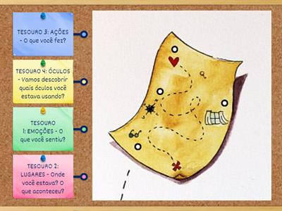 Vamos conhecer o mapa e encontrar os nossos tesouros?