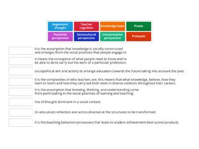 Critical pedagogy and SC theory Shifting Epistemologies in Teacher Education