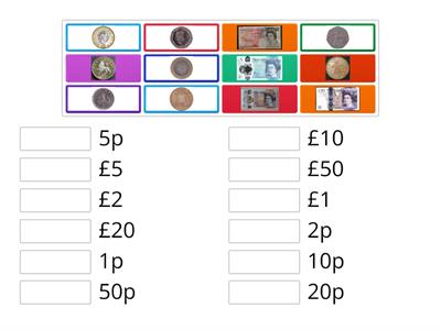 UK Money - pounds and pence