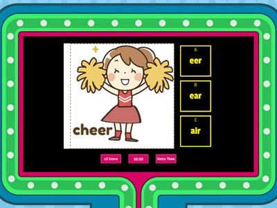 Phonics (eer, ear, air)